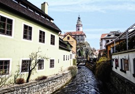 Excursão em grupo para a cidade medieval pitoresca Český Krumlov